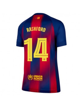 Zenske Futbalové oblečenie Barcelona Marcus Rashford #14 2025-26 Krátky Rukáv - Domáci